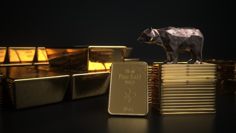 stacks of gold bars