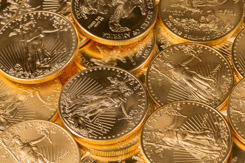 Gold American Eagle coins