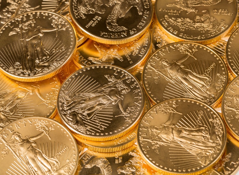 Gold American Eagle coins