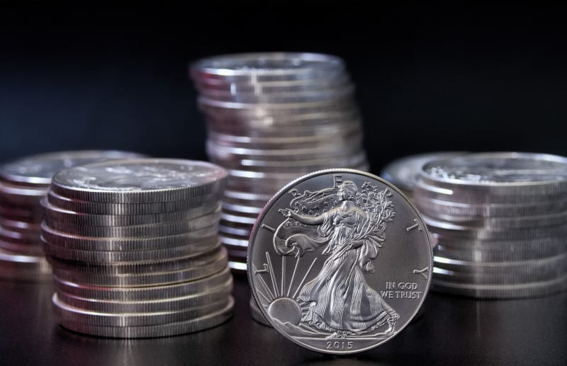 Silver American Eagle coins