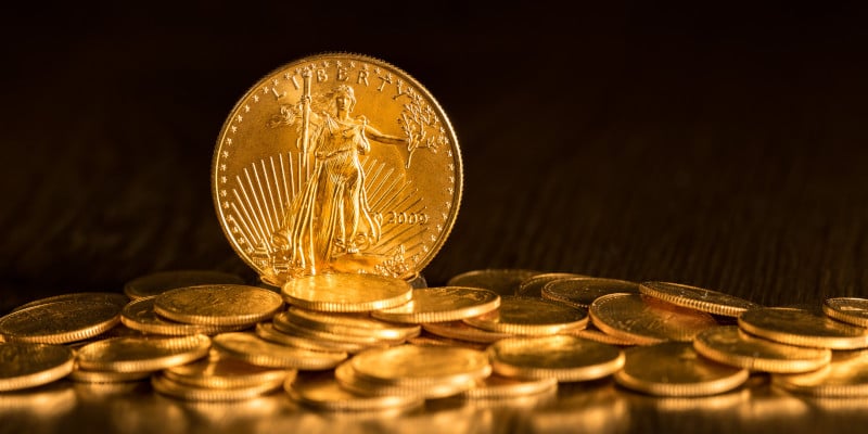 Gold American Eagle coins