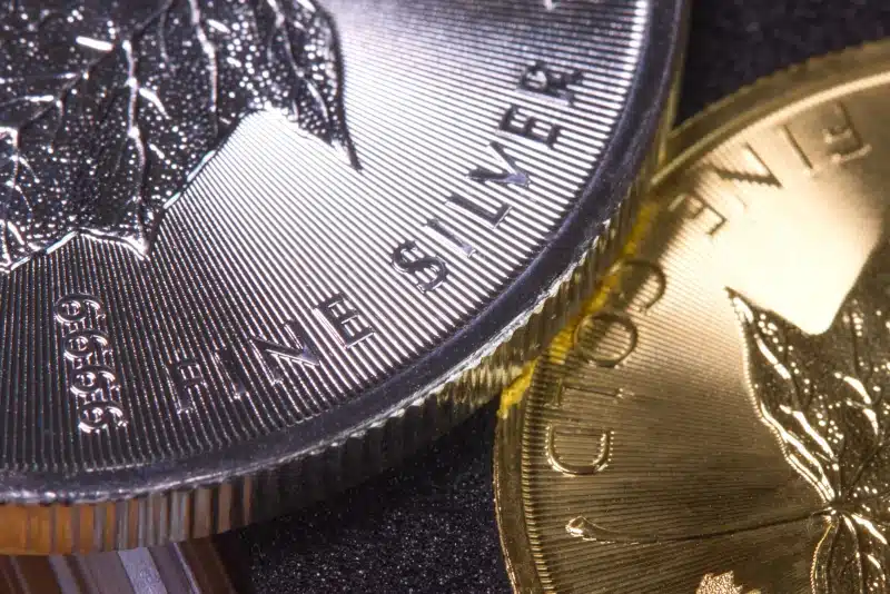gold and silver bullion coins