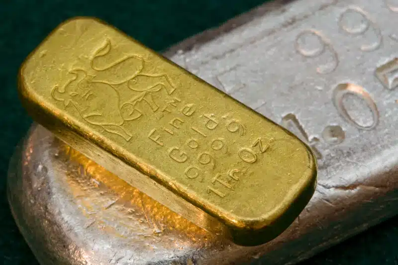 gold and silver ingots