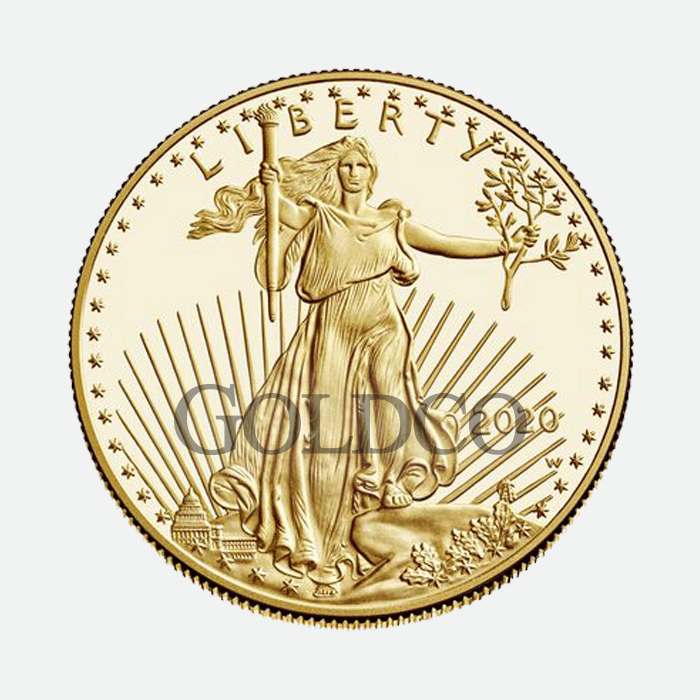 Gold American Eagle Reverse