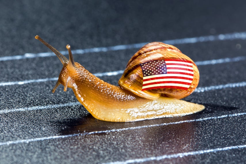 the Federal Reserve is as slow as a snail