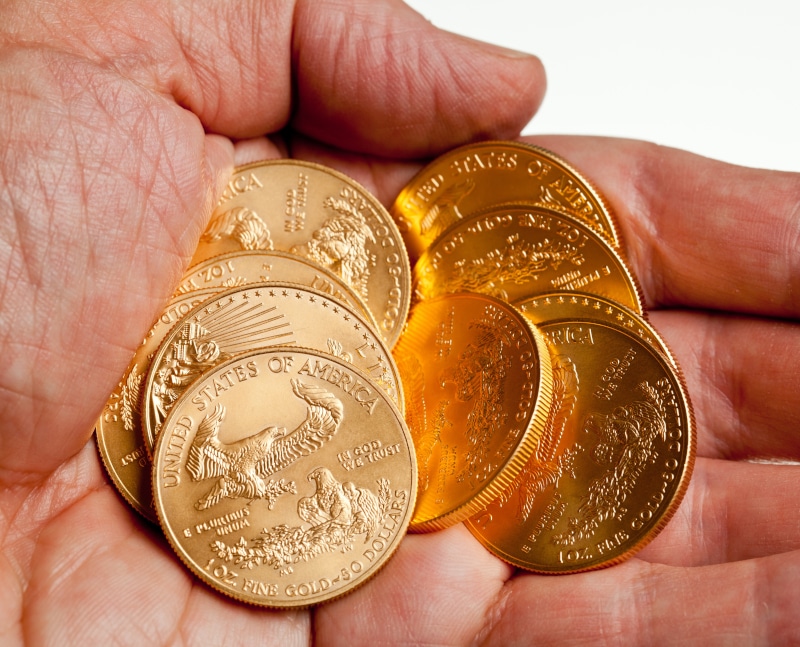 Gold American Eagle coins