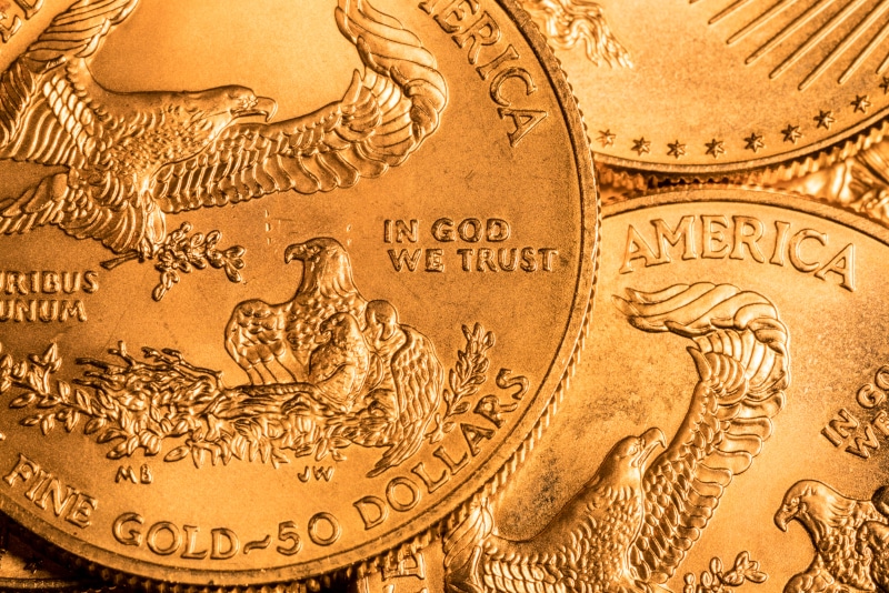 Gold American Eagle coins