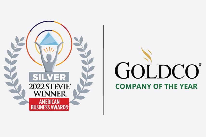 Goldco 2022 Silver Stevie Winner