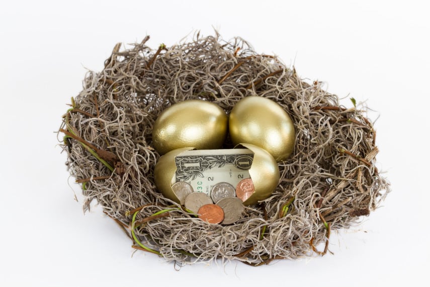 golden retirement nest egg