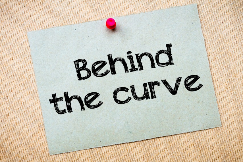 the Federal Reserve is behind the curve