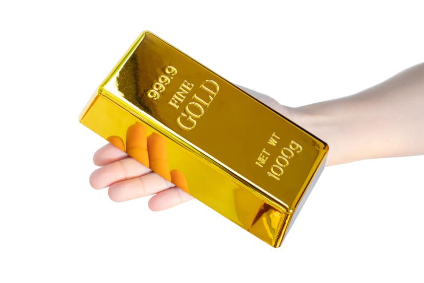 gold in your hand