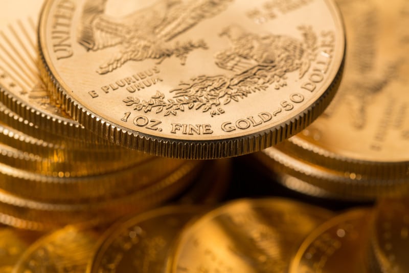 Gold American Eagle coins