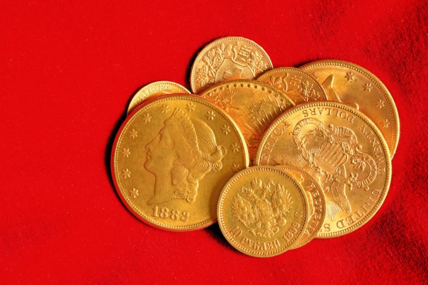 old gold coins used as money
