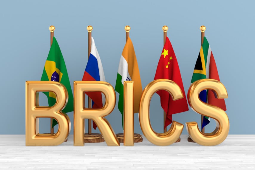 flags of the BRICS nations