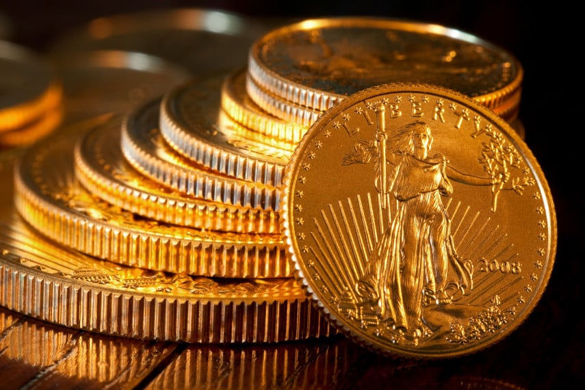 Gold American Eagle coins