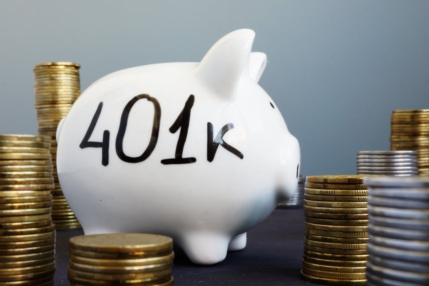 401(k) with gold coins