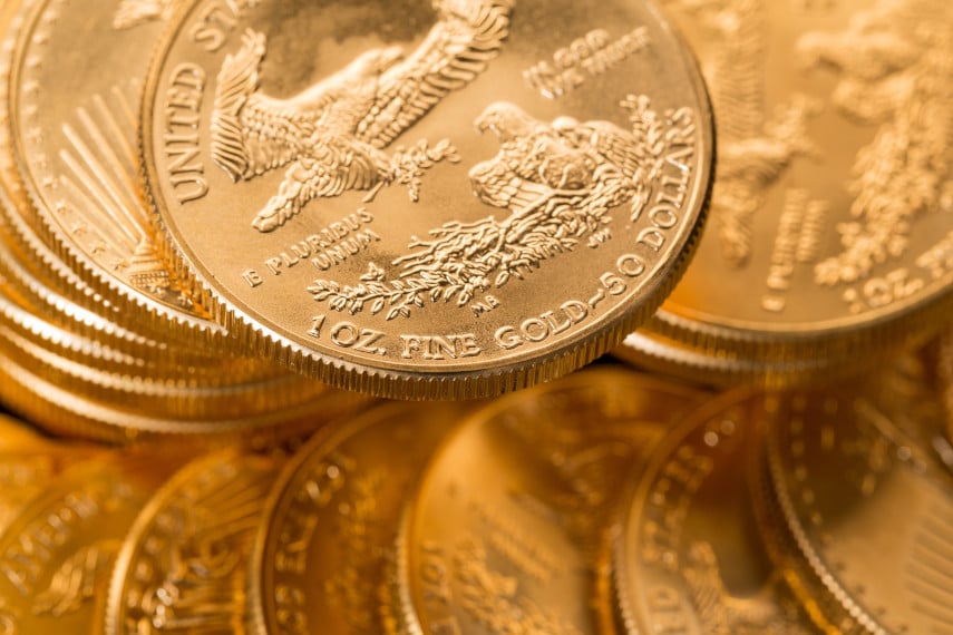 Gold American Eagle coins