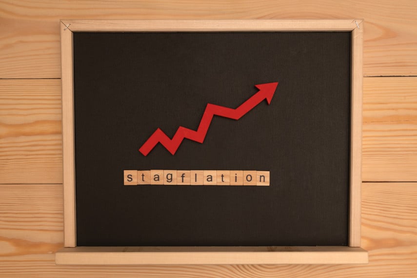 rising inflation with stagflation