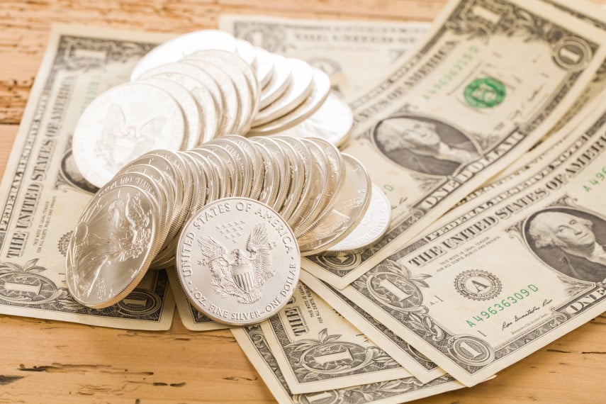 Silver Eagle coins vs. cash