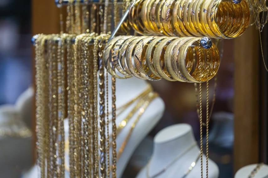 demand for gold jewelry fell