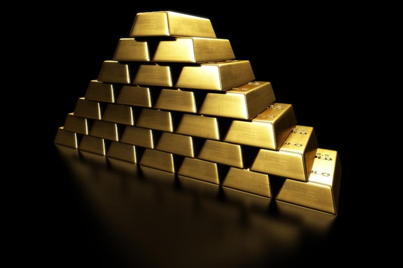 stack of gold bars