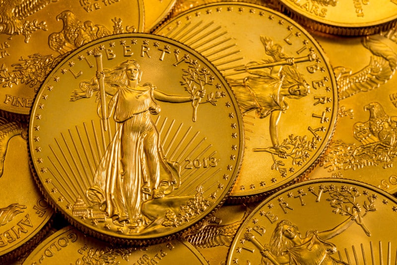 Gold American Eagle coins