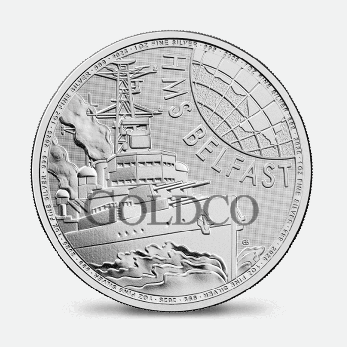 2025 British Silver HMS Belfast Front