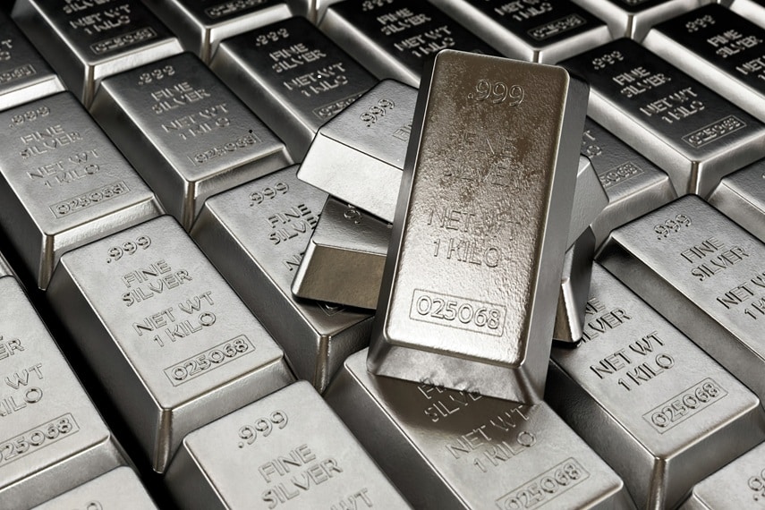 Large staock of silver bars