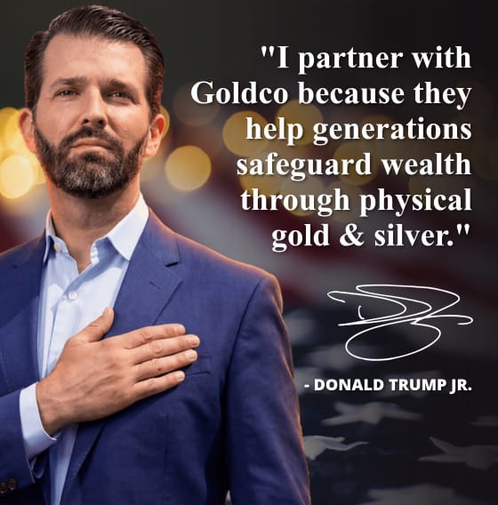 Donald Trump Jr. hand over heart