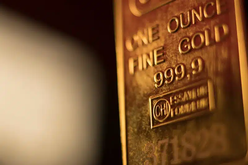 minted gold bar