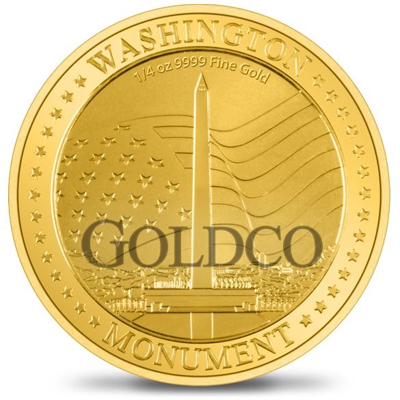 Gold Washington Monument Coin