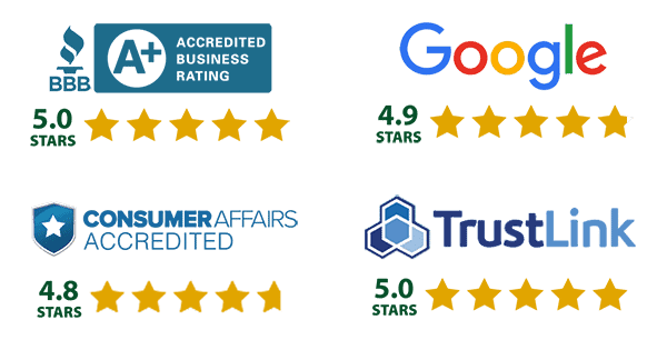 Goldco Reviews Better Business Bureau A+ Rating, Google 4.9 stars, Consumer Affairs 4.8 Stars, TrustLink 5 Stars